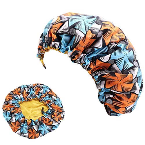 JK Home Parent-Child Satin Bonnet Elastic Band Adjustable Night Sleeping Hat Hair Turban Multicolor-Kid - Image 3