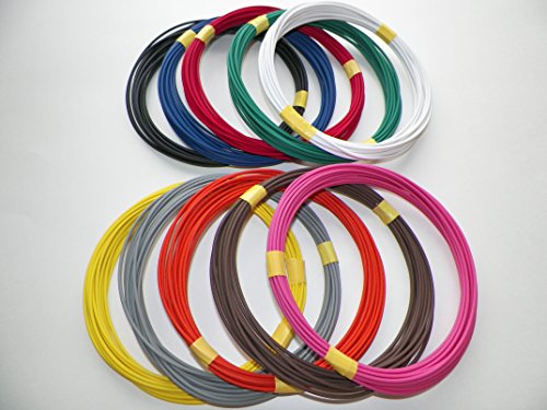Automotive Copper Wire, GXL, 14 GA, AWG, GAUGE Truck, Motorcycle, RV, General Purpose. Order by 3pm EST Shipped Same Day (10 Colors 25' Each)