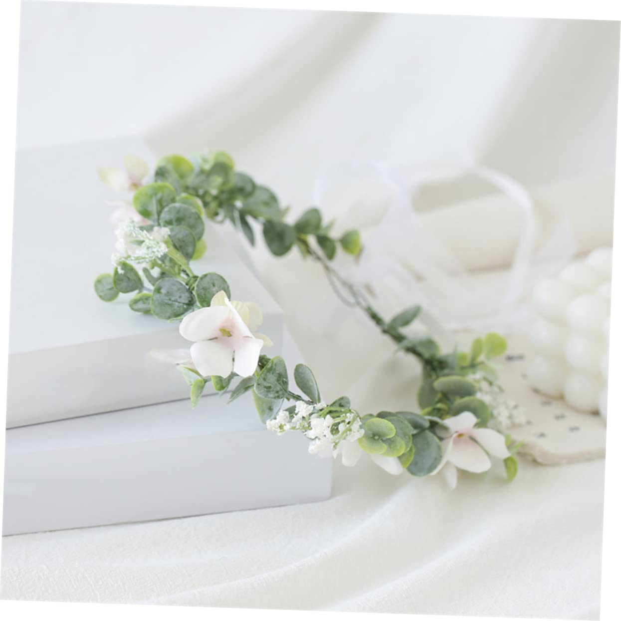 MAGICLULU 4piezas Diadema De Novia De Flores Simuladas Floral De Para Bodas Tocado Decorativo Para Celebraciones Especiales Accesorio De Novia Artesanal