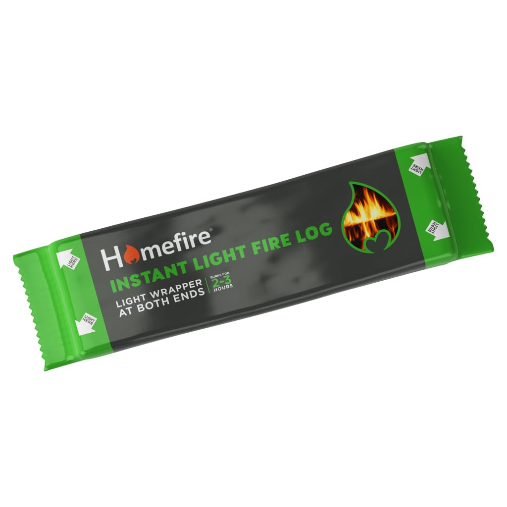 HOMEFIRE SMOKELESS FIRE LOG INSTANT LIGHT 2/3 HRS