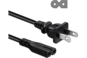 2 Prong Power Cord for Brother, Singer, Bernina, Baby-Lock, Viking, Pfaff Sewing...