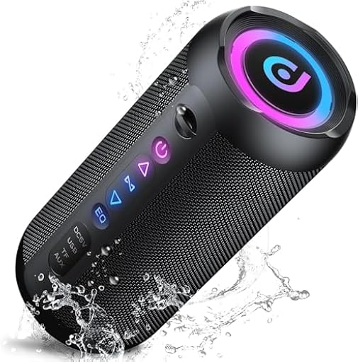 taopodo Altavoz Bluetooth portatil 5.4, 30W Altavoz Bluetooth Potente, Doble Graves Speaker, 30H Reproducción, IP7 Impermeable Altavoces, RGB Luces, TWS Emparejamiento, Apoya Micro SD AUX TF Tarjeta | Ya disponible en tu tienda friki favorita! En mundofriki.es!