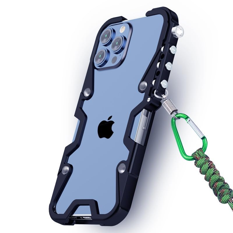 Coque anti-chute iPhone 16 Pro Max en métal résistant aux chocs - 6