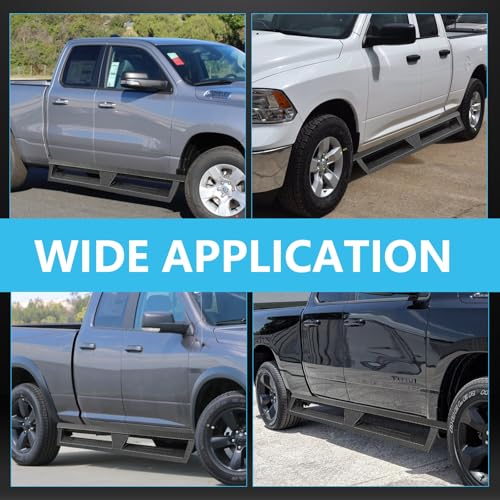 Estribos para Dodge Ram Quad Cab 2019-2022 en acero carbono miniatura 6