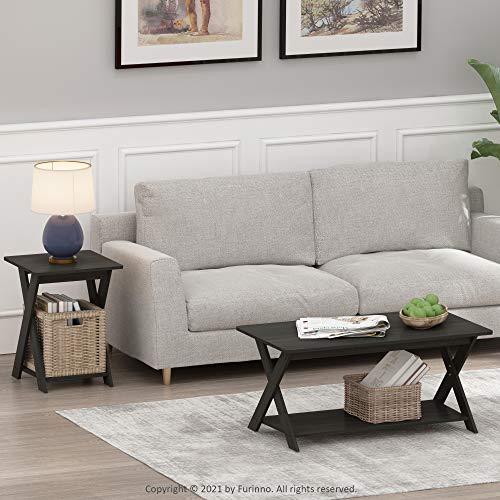 36% Off Furinno Modern End Table Set, 2-Pack Espresso - Image 5