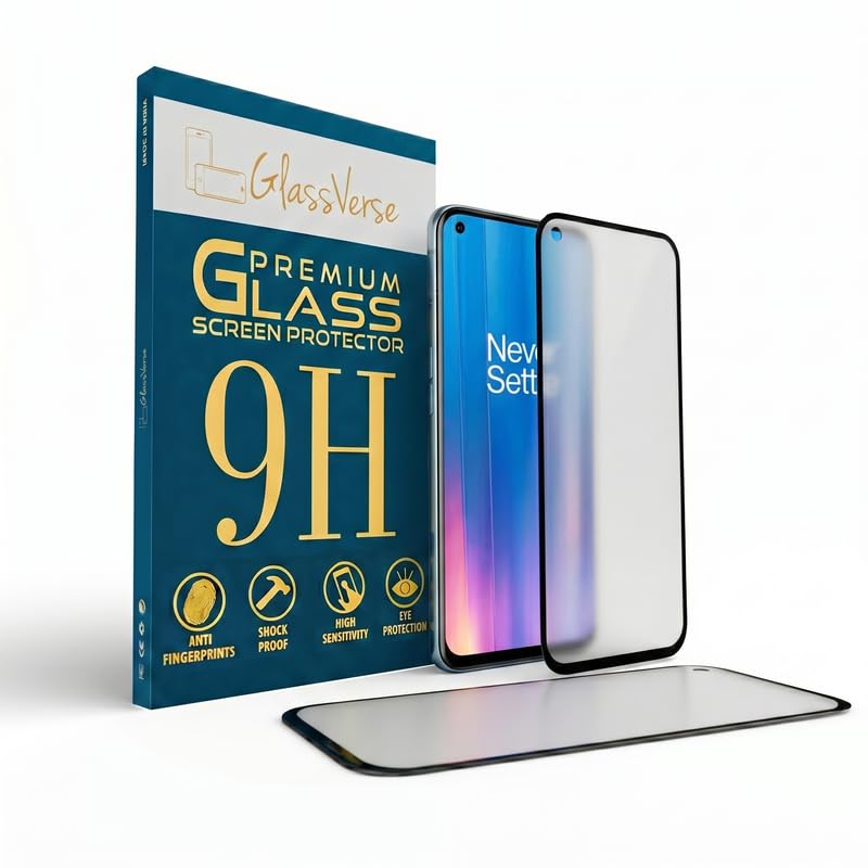 GlassVerse D+ Matte Tempered Glass With 18H Hardness For OnePlus Nord CE 2 5G (Pack Of 2) with Free Installation Kit Full screen Coverage Free Replacement If Received Damaged - 6.43 inch-image-41