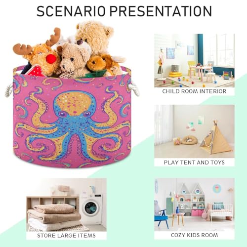 Goodold G391977099P501C536S1064 Summer Monsters Extra Large Storage Basket Decorative Laundry Basket thumb #3