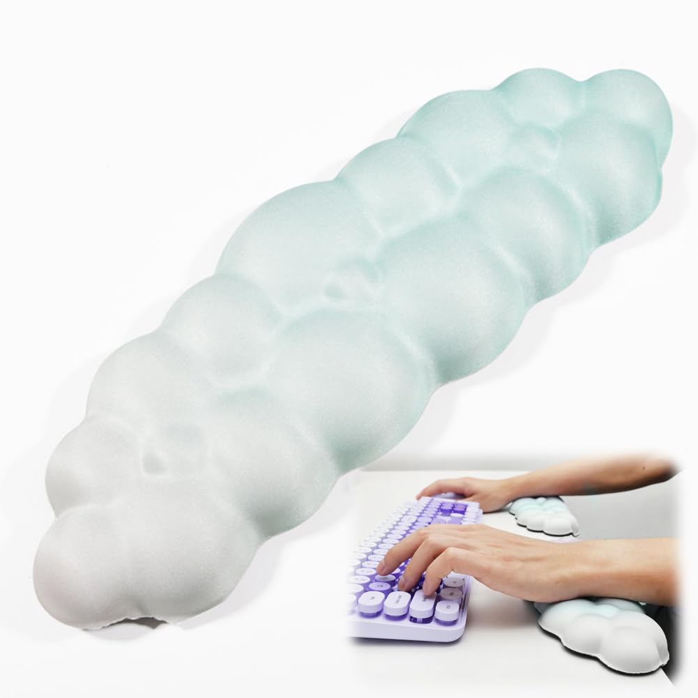 Tastiera a forma di L con poggiapolsi ergonomico per PC gaming e computer
