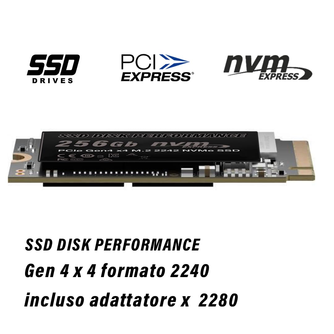MULTIMEDIA Shopping 256Gb M2 NVMe Gen 4x4 PCIe SSD Internal Solid