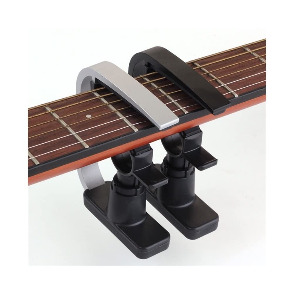 Home Musikinstrument Gitarrenzubehör Mehrfarbig E-Gitarre Bass Kapodaster Edelstahl Gitarre Kapodaster für Stahlsaite (Farbe: Schwarz) (Schwarz)