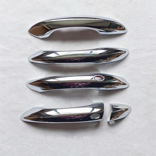 Pegatinas de manija exterior estilo plata de alta resistencia para Hyundai Tucson NX4