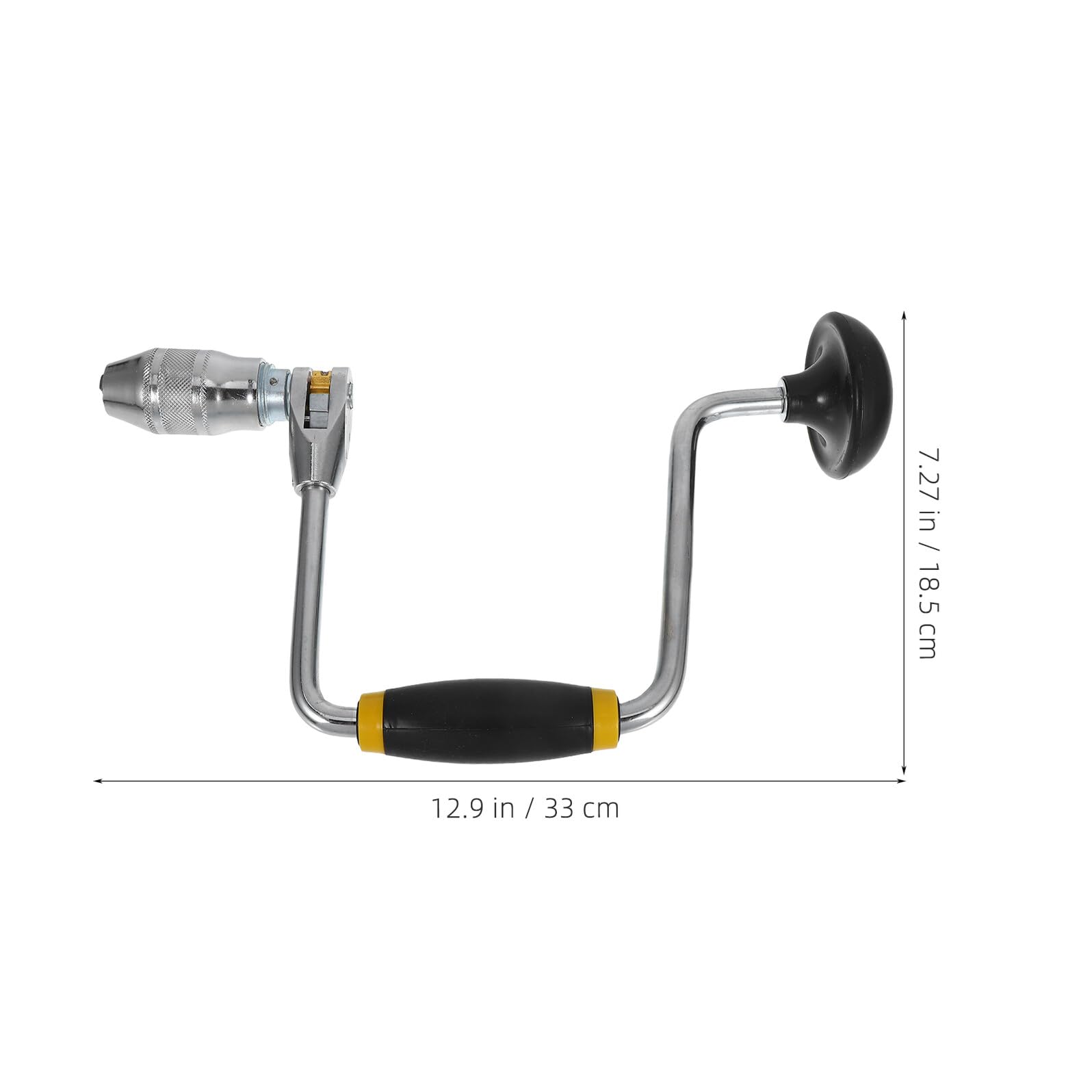 Taladro Manual Tipo Berbiquí De Acero Con Férula De 4 Mordazas, Multifuncional Para Carpintería, Broca Pequeña De 30 Cm Para Bricolaje y Perforación En Madera y Paredes