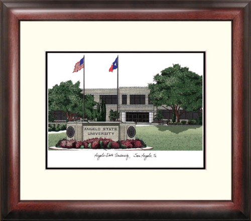 John Hancock Angelo State University Alumnus Frame Lithograph