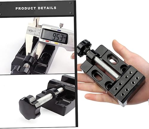 Miniatura 4 de Mini abrazadera de banco de mesa plana Vicio ajustable taladro prensa vicio para joyería DIY Nuclear perforación nuclear talla reloj herramienta de
