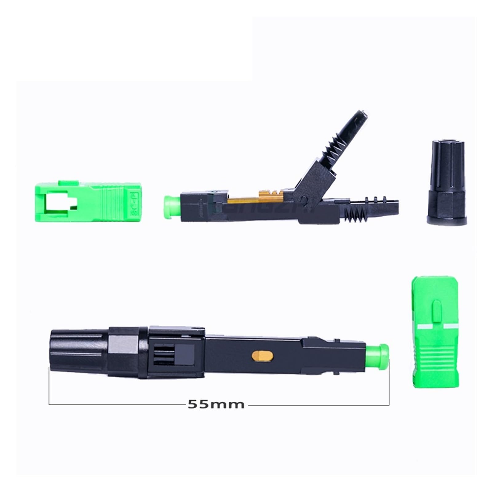 Épisseur de Fibre Optique Fibre Optique monomode SC FTTH APC, Rapide, 100 pièces/boîte