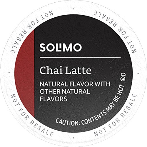 Amazon Brand - 24 Ct. Solimo Tea Pods, Chai Latte, Compatible with 2.0 K-Cup Brewers