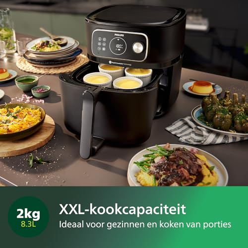 Philips Airfryer Combi 7000 Serie XXL - 8,3L (2 kg), 22-in-1 Airfryer, Wifi Verbonden, Auto-Kookprogramma's, 99% minder toegevoegd Vet met Rapid CombiAir, HomeID App (HD9875/90) - Afbeelding 6