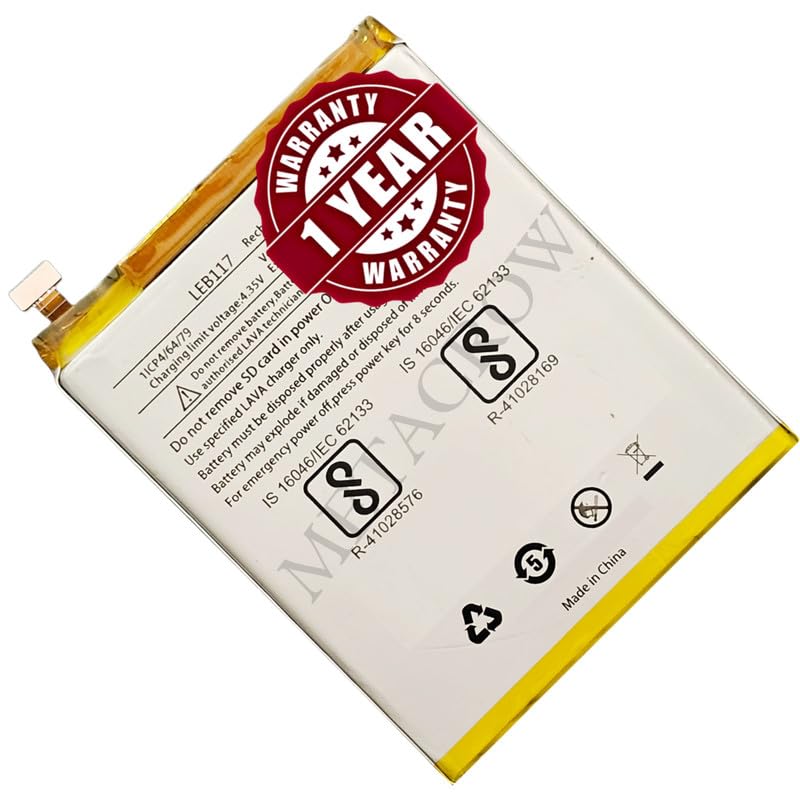 Image of Original LEB117 Battery Compatible for Lava A3 | Lava Z25 - (3020mAh) - 1 Year Warranty JK1