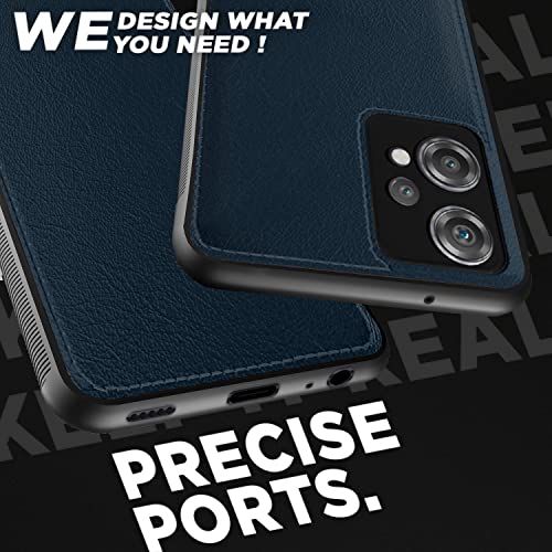 Image of Pikkme Oneplus Nord Ce 2 Lite 5G Back Cover | Flexible Pu Leather | Full Camera Protection | Raised Edges | Super Soft-Touch | Bumper Case for Oneplus Nord Ce 2 Lite 5G (Blue)