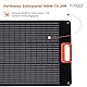 Technaxx Solarpanel Faltbar 100W TX-206 für Outdoor, Camping, Balkon usw, Tragbares monokristallines Solarladegerät für alle gängigen Power stations mit USB-A/USB-C/XT60/DC7909/MC4/Anderson Ausgänge