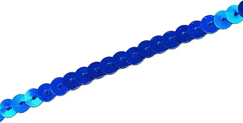 Miniatura 7 de FQTANJU Borde de lentejuelas redondas de 0.236 in, PVC, 100 yardasrollo. (plata)