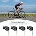 Erhigher Led Bike Tail Light, Multiple Light Modes Simple Installation High-Brightness Led Bike Tail Light Rechargeable USB Bicycle Rear Cycling Warning Light Green