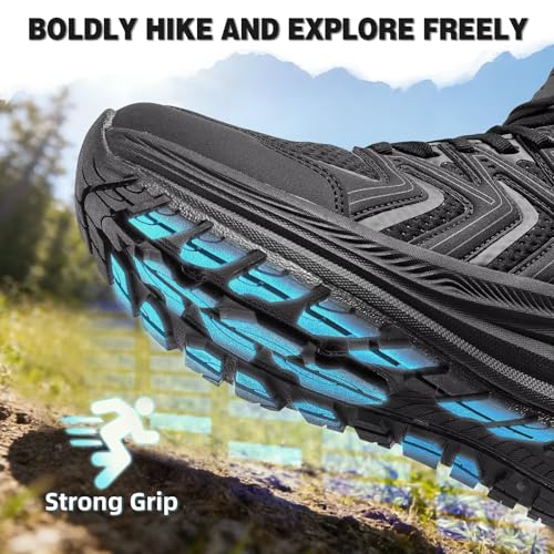 Image of OrthoComfoot Women's Orthopedic Waterproof Mid Trekking Hiking Boots: Comfortable Plantar Fasciitis Ankle Support Workout Walking Running Shoes, Orthotic Trail Boots for Feet and Heel Pain Relief