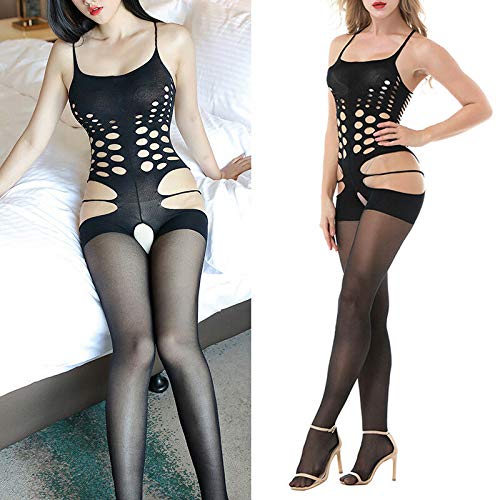 ELECTROPRIME Sexy Women Lingerie Fishnet Body Stockings Dress Underwear Babydoll Sleepwear