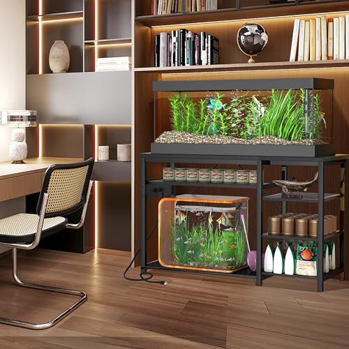 Aquarium-Staender-mit-150-200-Litern-Robuster-Aquariumstaender-mit-Steckdosen-und-Schrank-fuer-Aquarium-Zubehoer-Metallrahmen-544-kg-Kapazitaet-geeignet-fuer-Fisch-und-Reptilien-Terrarien - Sparfuchs24.io - Preisvergleich & Top Angebote Online