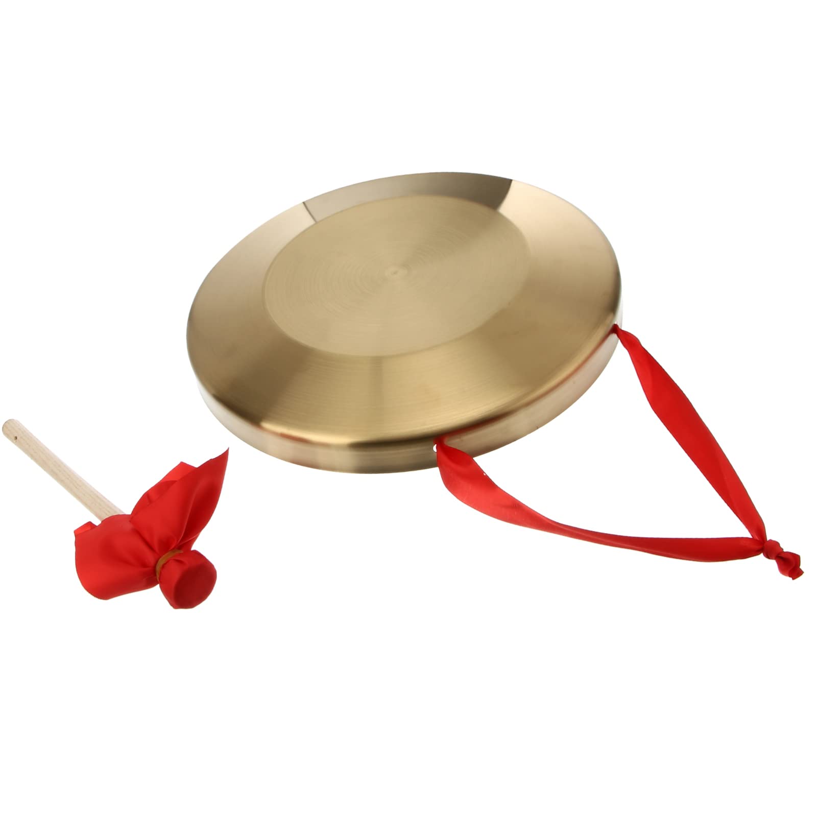 Generic Timbre chino tradicional con baqueta, 32 cm, de cobre, para casa, oficina