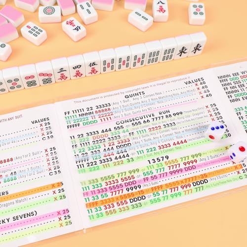 Set de 4 Porta Cartas Mahjong y 320 Notas de Reglas miniatura 5