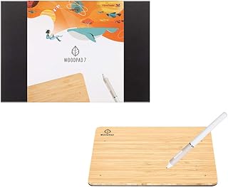 ViewSonic Viewboard Woodpad 7 Inch Drawing Tablet with 4096 Pen Pressure Levels and 60 Degrees Pen Tilt Made of Bamboo wit Price In India
