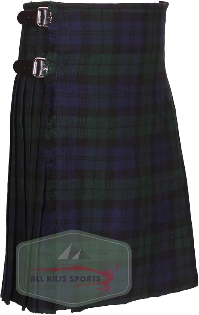 Kilt-Outfit-Angebot für Herren – 8-teiliges schottisches Kilt-Set | 8 Yard traditioneller Kilt mit Zubehör