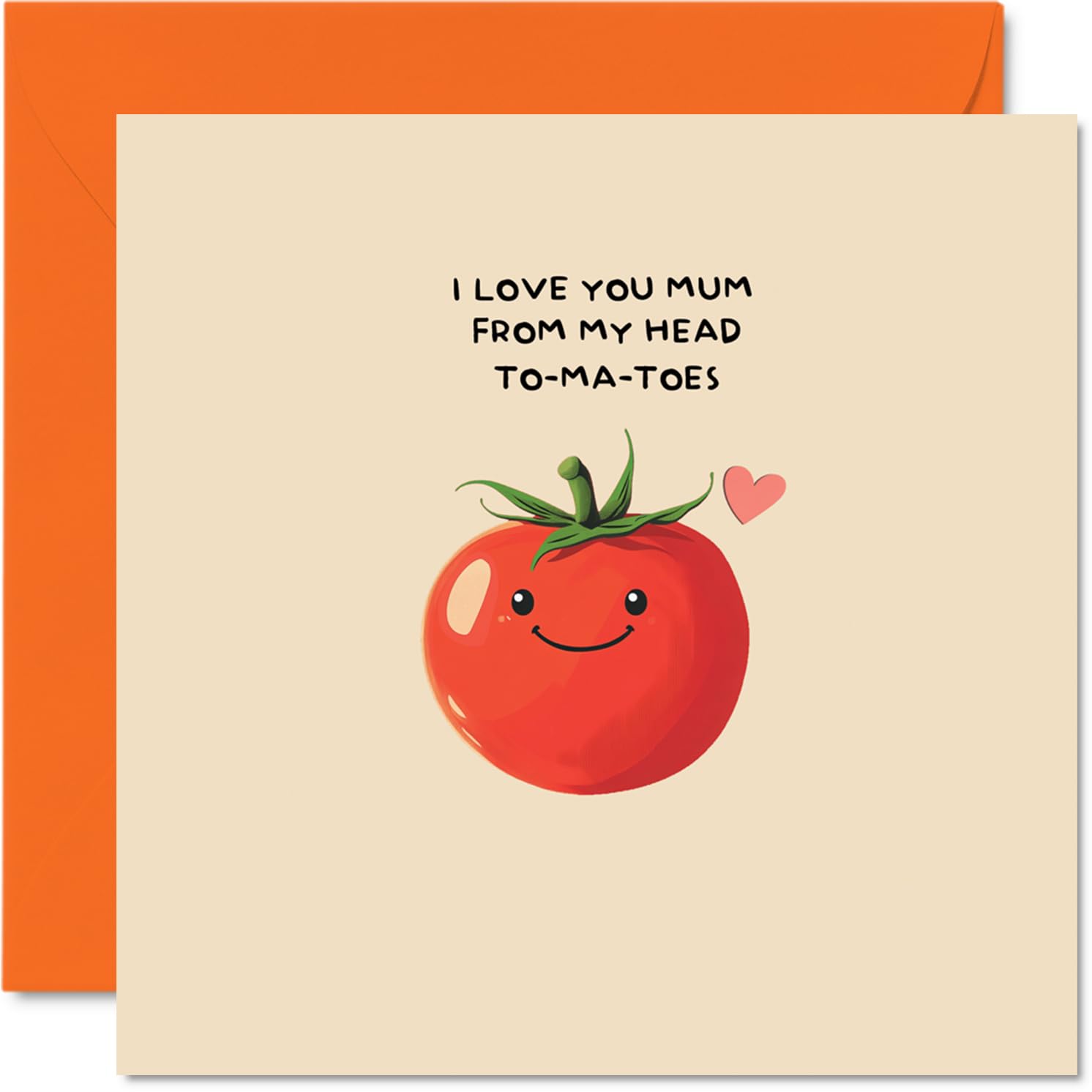 Mum Birthday Card - My Head To-Me-Toes - Happy Mother's Day Card for Mum from Son Daughter, 145mm Funny Humour Pun Bday Greeting Cards
