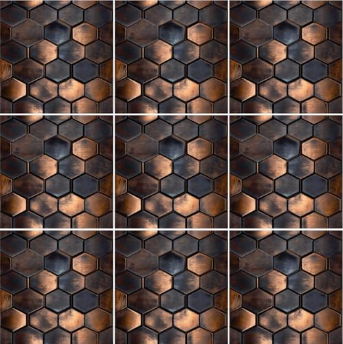 Image of 36 PC Pack (6 X 6) Thin Art Artistic Bohemian Peel and Stick Wall Sticky Backsplash Vinyl Waterproof Removable Tile Sticker Decals for Bathroom & Kitchen, (v, 6x6 inch)