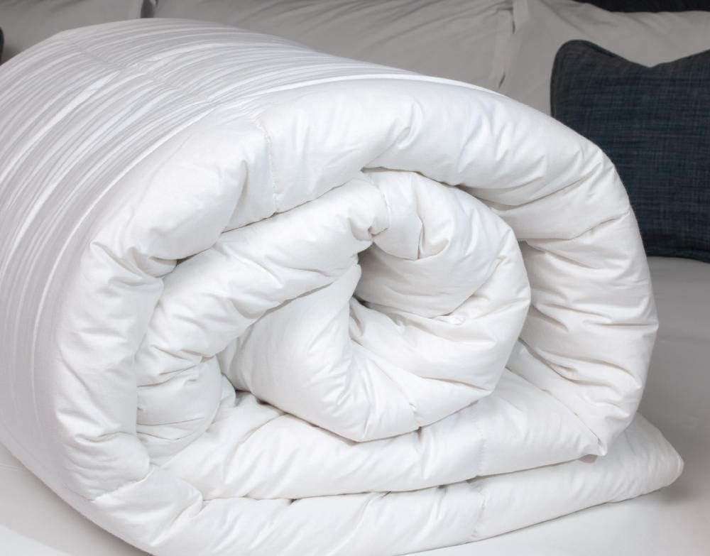 MORE FREE Relleno Nórdico de Fibra Hueca, 400gr/m²,Color Blanco,Dermoprotector,Transpirable,Suave y antiácaros, Reversible Varias Medidas (Cama 150/160-220 x 240 cm)