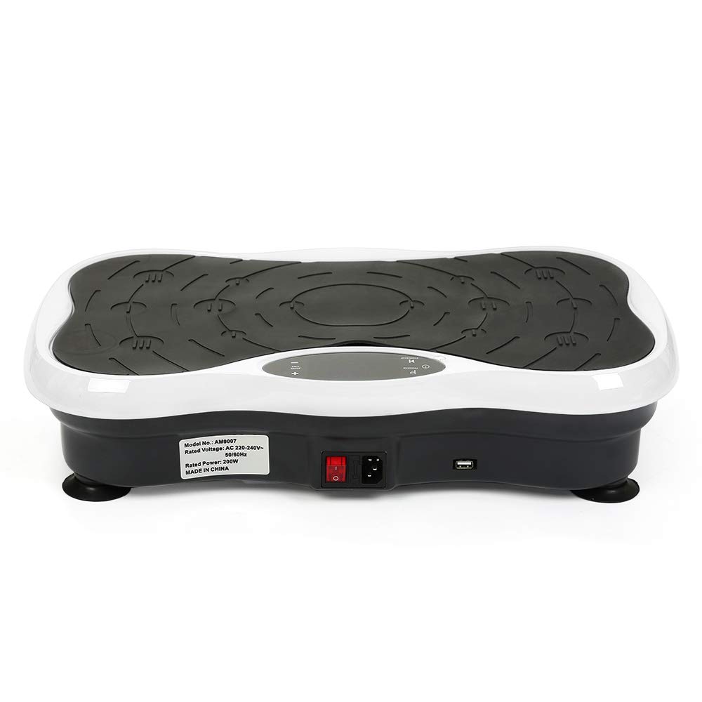 Pedana Vibrante 200W con Bluetooth | LCD Display | Funzione di Controllo Remoto, 53x32,5x12 cm