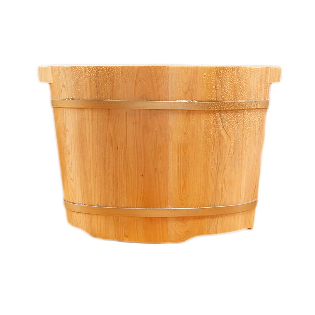Lavabo de baño de pies de madera de cedro con nodos de masaje for pedicura