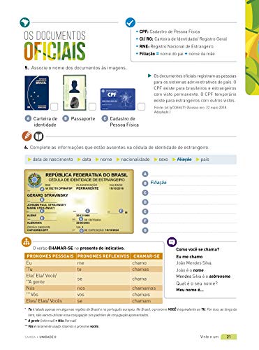 SAMBA!: Curso de língua portuguesa para estrangeiros