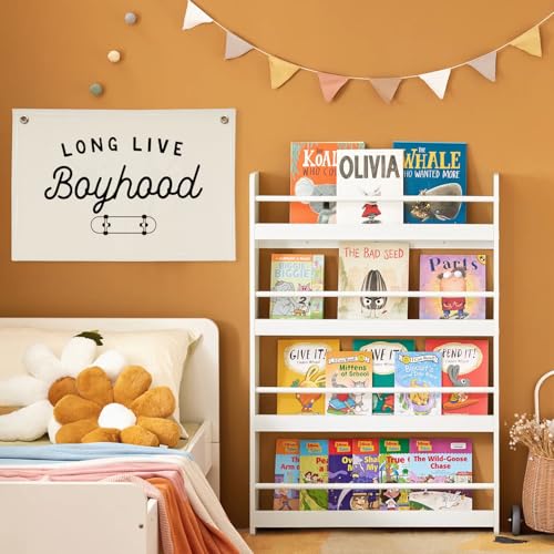 Image of Boys Room Nursery Decor,Long Live Boyhood Skateboard Wall Decor Hanging Flag Nursery Toddler Kids Room Decoration,Gifts for Teens, Minimalist Wall Decor, Vintage Sports Nursery Decor boyroom banner