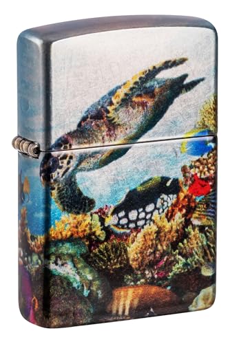 Encendedor Zippo Deep Sea Design 540 Tumbled Chrome miniatura 1