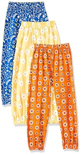 Image of T2F Girl's Cotton Regular Fit Printed Track Pant (Pack of 3)