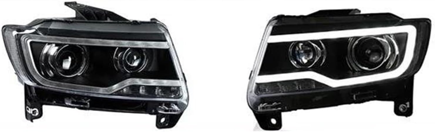 Plug And Play LED Head Lights For JEEP For Compass 2012 2013 2014 2015 2016 Car LED Headlights With DRL H/L Projector Lens Front Bumper Headlight Assembly Car Headlamp