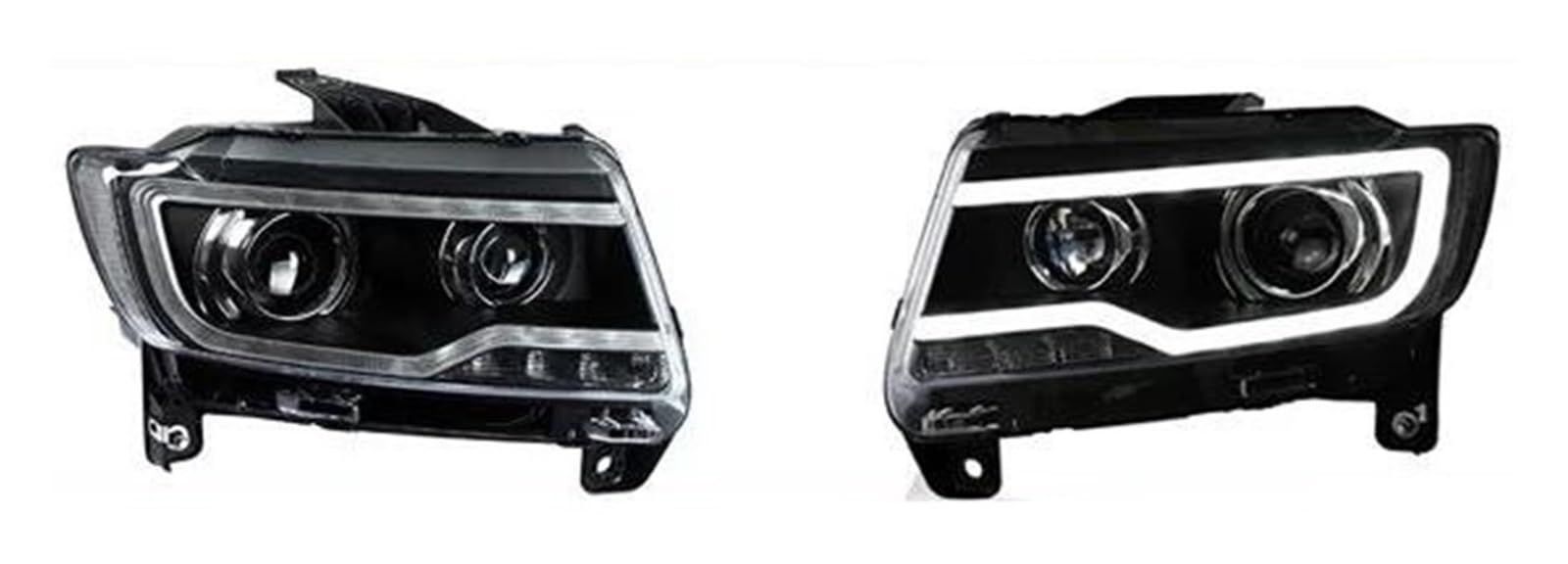 Plug And Play LED Head Lights For JEEP For Compass 2012 2013 2014 2015 2016 Car LED Headlights With DRL H/L Projector Lens Front Bumper Headlight Assembly Car Headlamp