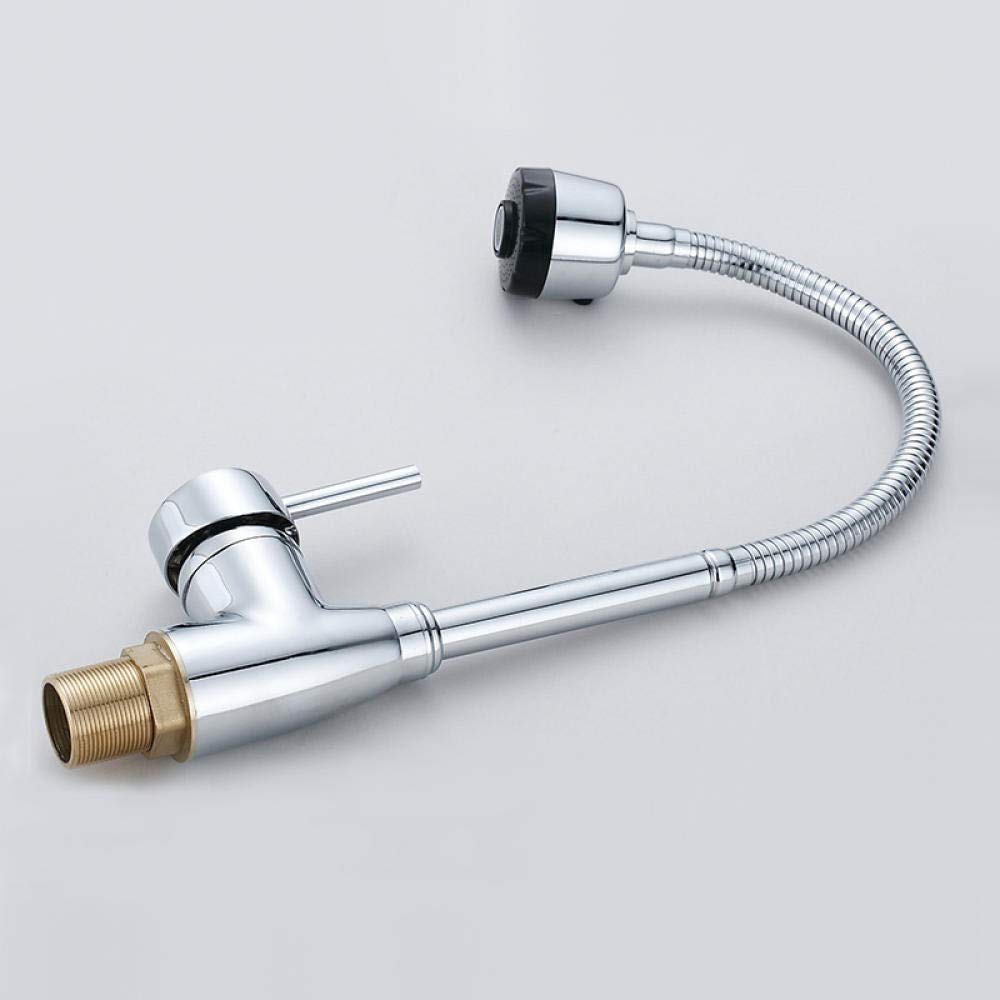 Robinet de cuisine extractible en acier inoxydable facile à nettoyer