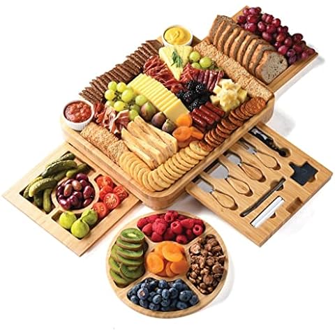 Bamboo Cheese and Meat Board Set Cover