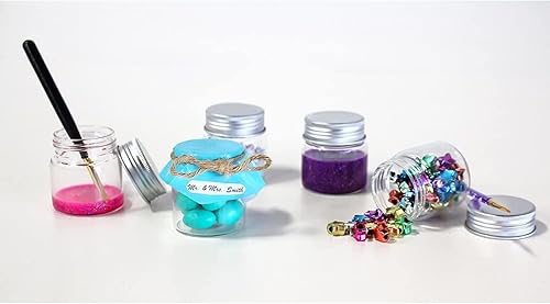 Miniatura 5 de Mini tarros de cristal con tapas  Boca regular Mason tarros perfectos para almacenar miel, mermeladas, gelatina, recuerdo de boda, recuerdo de