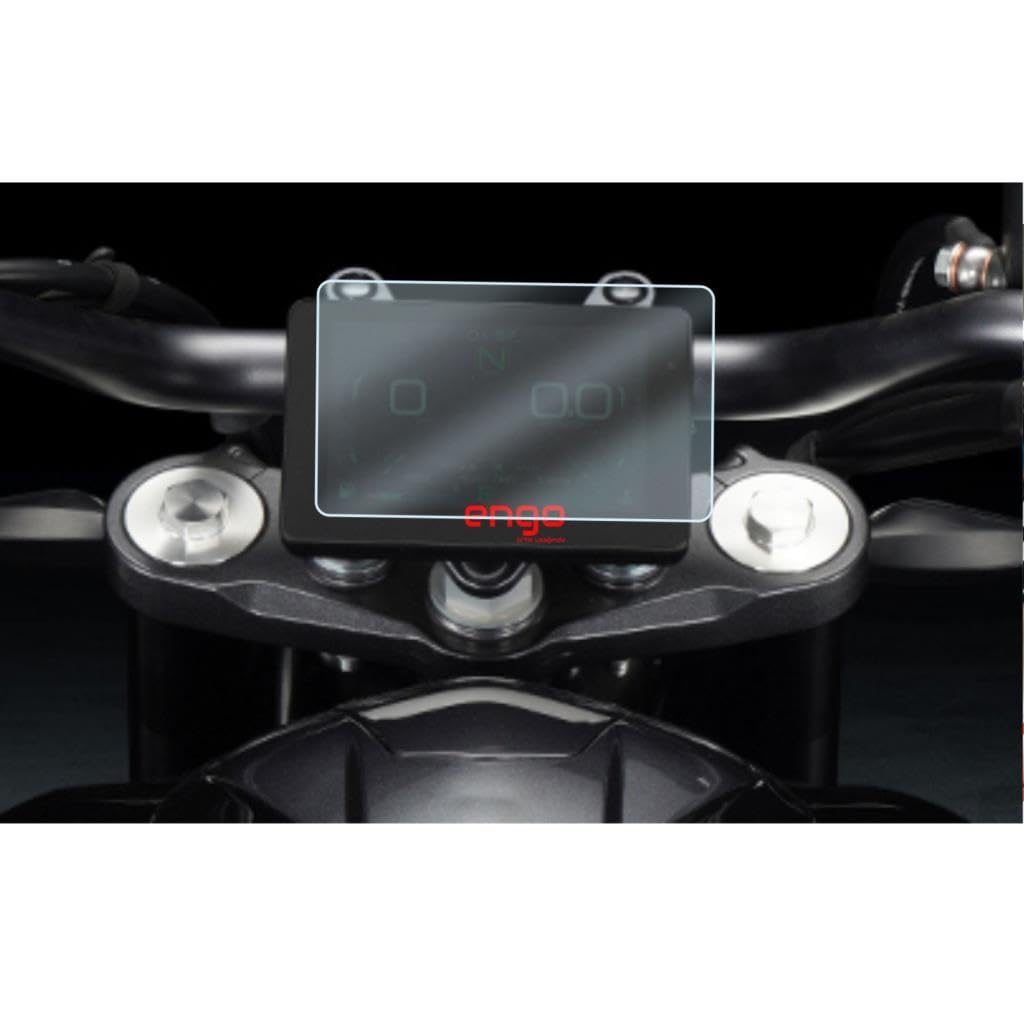 Engo Zontes Zt-350V1 İle Uyumlu Ekran Koruyucu Tft Dijital Gösterge Paneli 9h Nano Esnek Cam Koruma