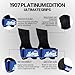 Schiek Sports Model 1907 Platinum Edition Ultimate Grips - 3 in 1 Weight Lifting Straps Wrist Wraps and Grip Pads - Secure Non Slip Control and Comfort for Strength Training (Blue, Large)