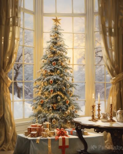 Cross-Stitch Stamped Kits, Christmas Christmas Stocking, Needlepoint Counted Cross Kits for Beginners, Embroidery Kits Arts and Crafts for Home Decor(11CT No Frame,16x20 inch)